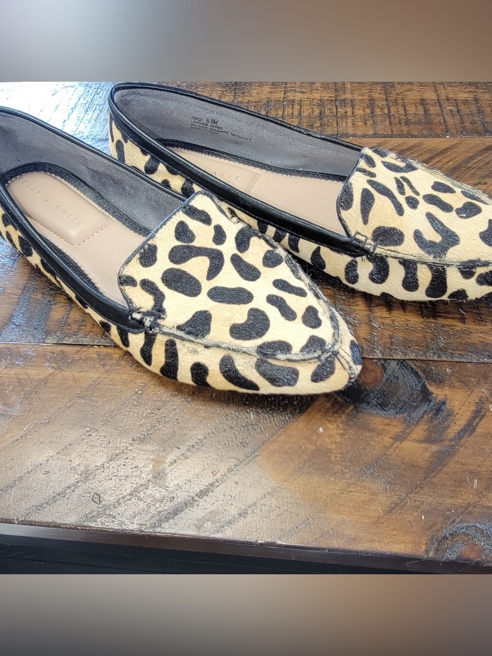 Genuine calf hair flats